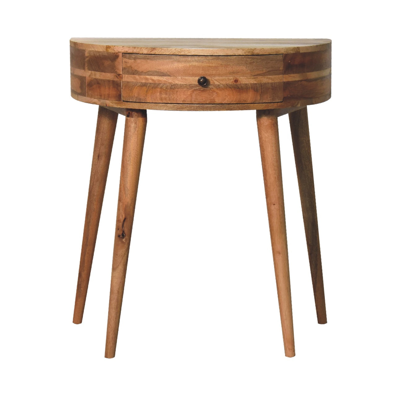 Odyssey Console Table, Solid Mango Wood, Oak-ish Finish