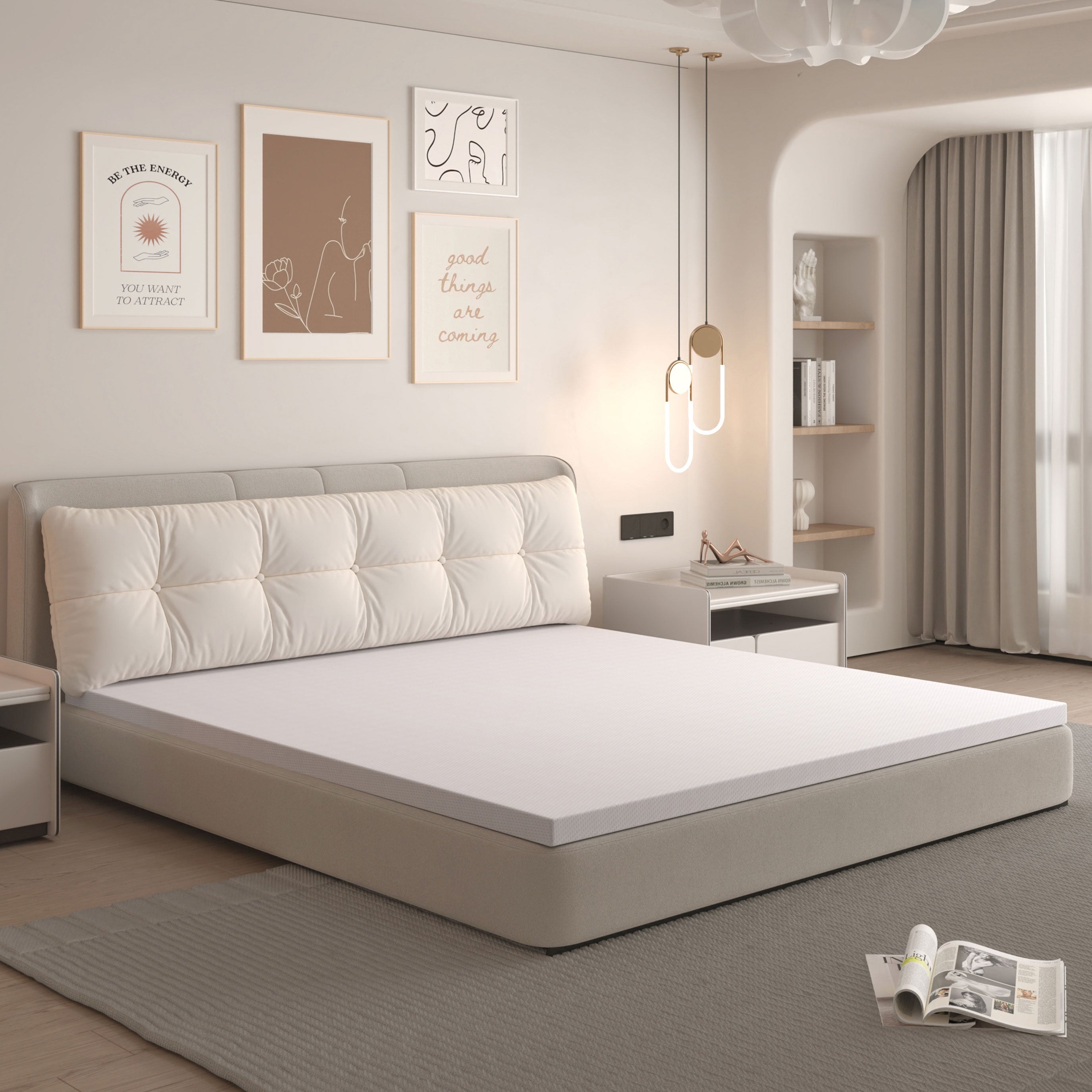 Comfortable Mattress H3 Medium Strength Oeko Tex Certified 120x200cm White