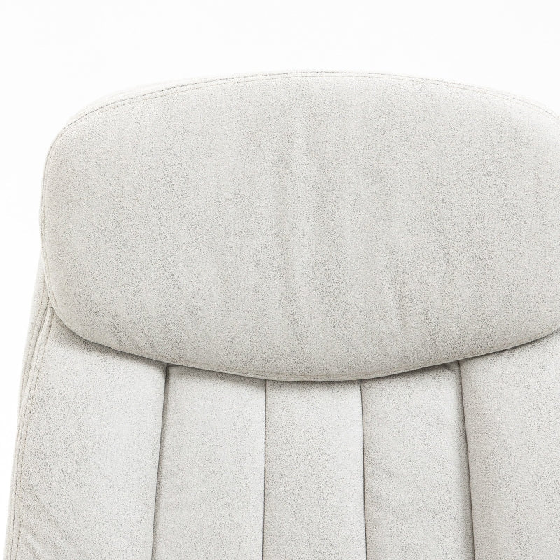 Vinsetto Office Chair, Massage, Heating, Ergonomic, Cream White
