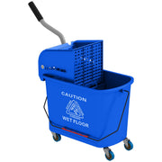 Reinigungswagen, 20L mit Schleuder und Trennsystem, Blau