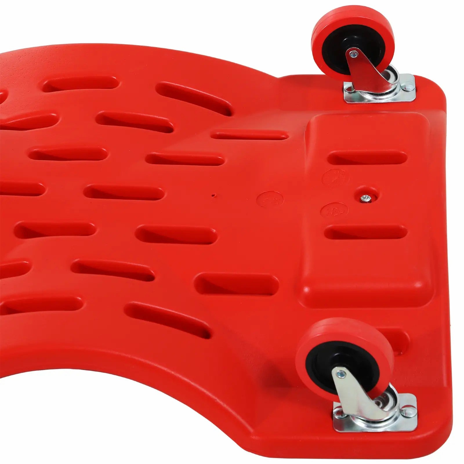 DURHAND Car Rolling Board Workshop Bed, 6 Wheels, 120 kg Load Capacity, Red