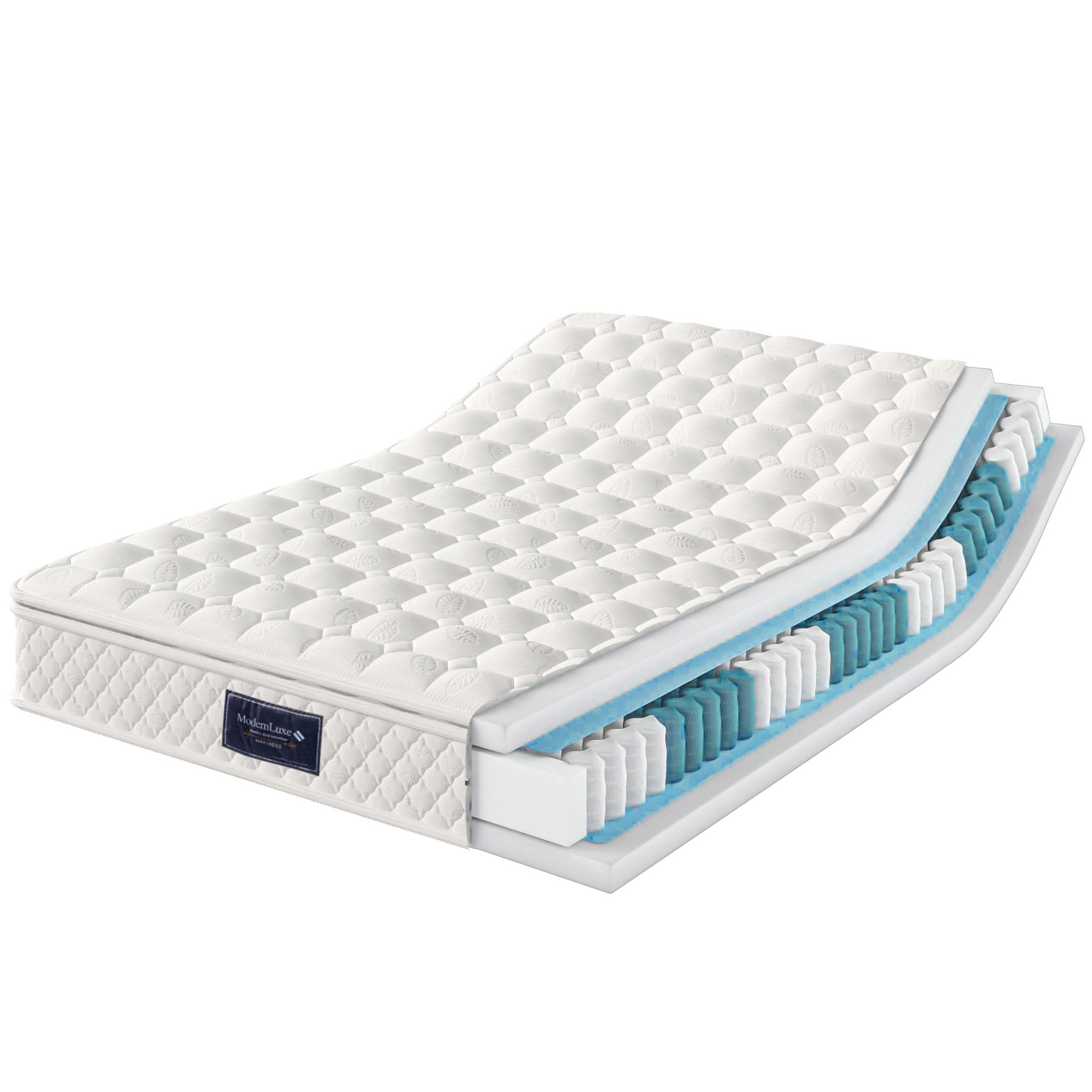 spring mattress, 7-zone cold foam, pocket springs, 160x200cm, 25cm height - Clearance