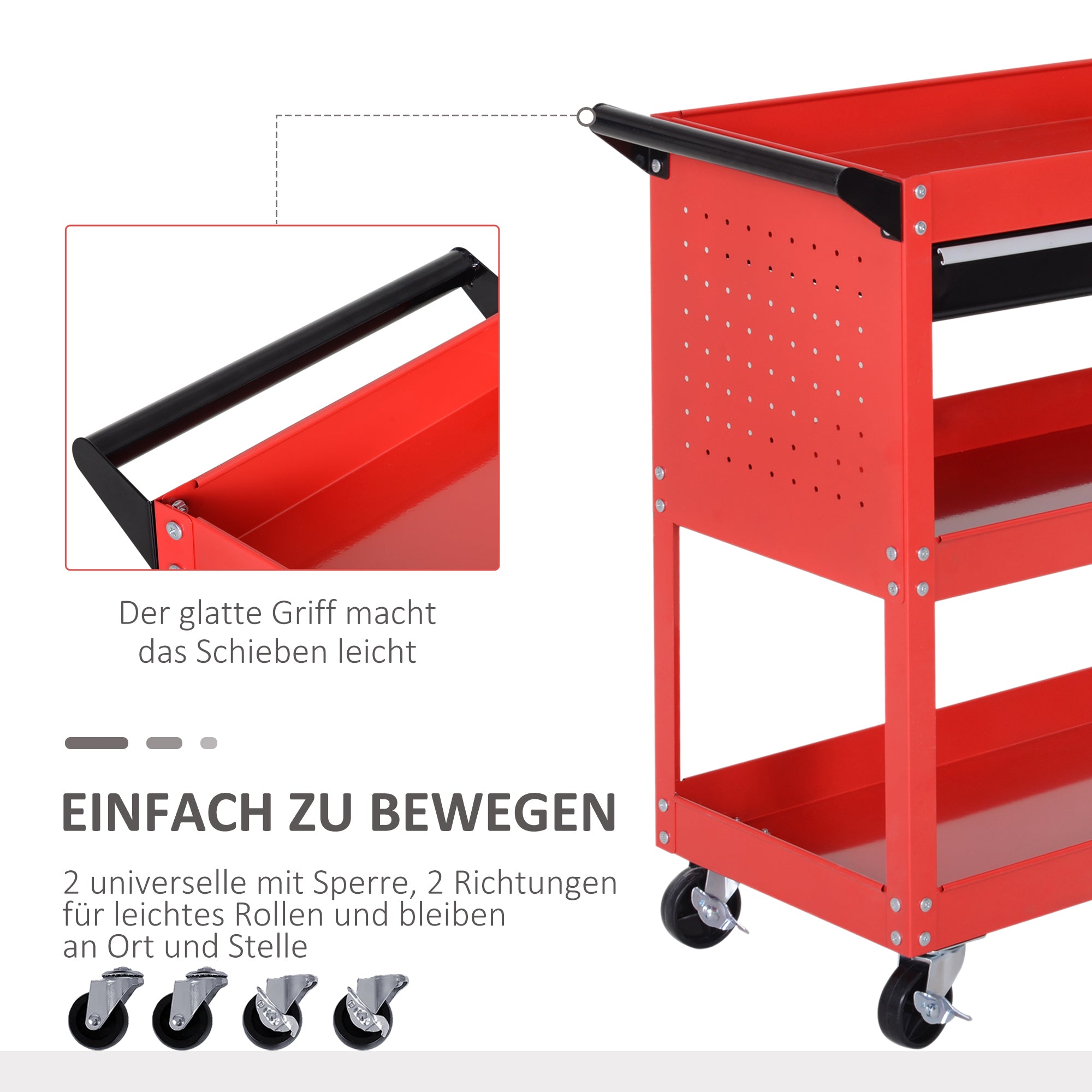 garden bench 60 kg load capacity, weatherproof and stable, red