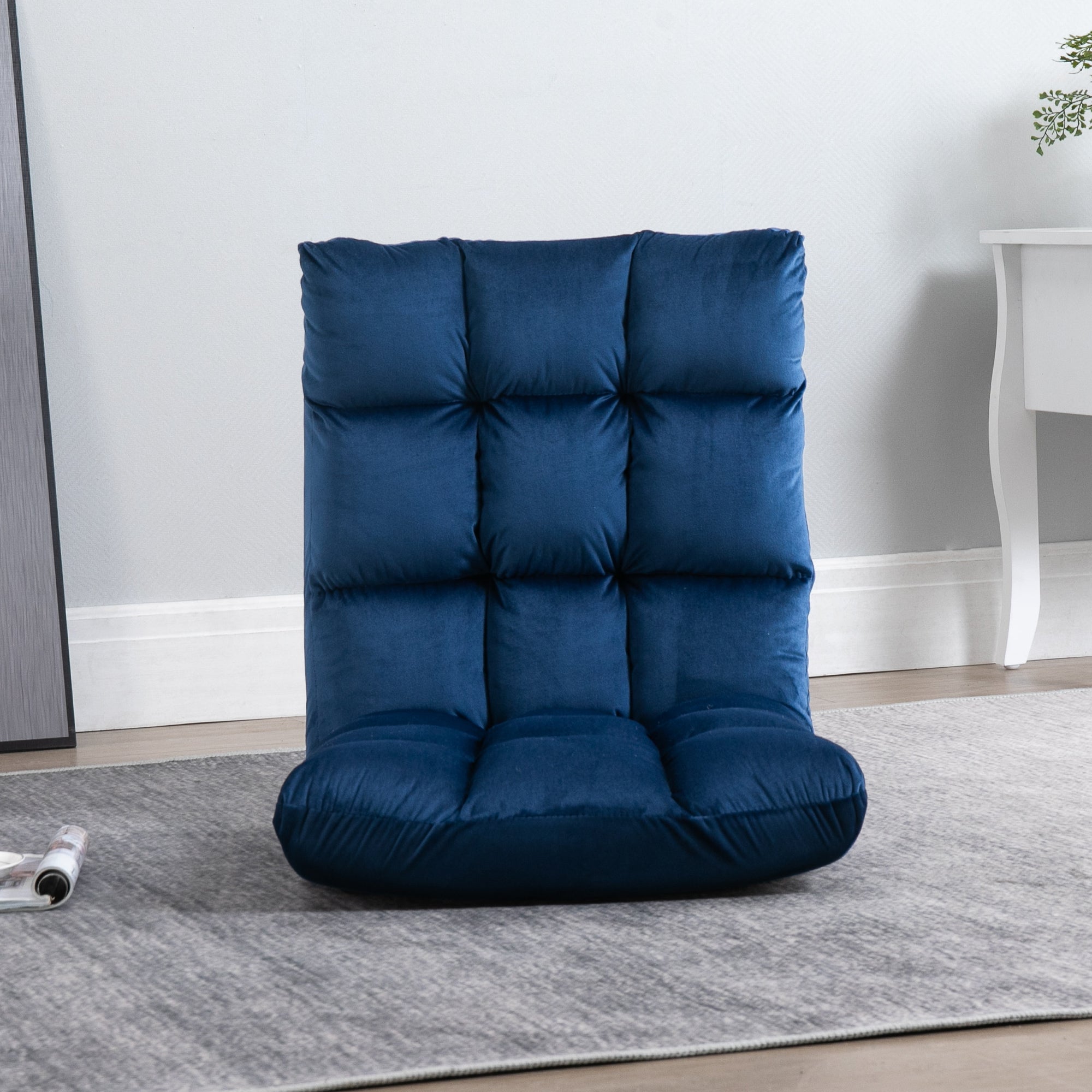 Floor Chair, 3-in-1 Foldable 13-Position, Metal Foam