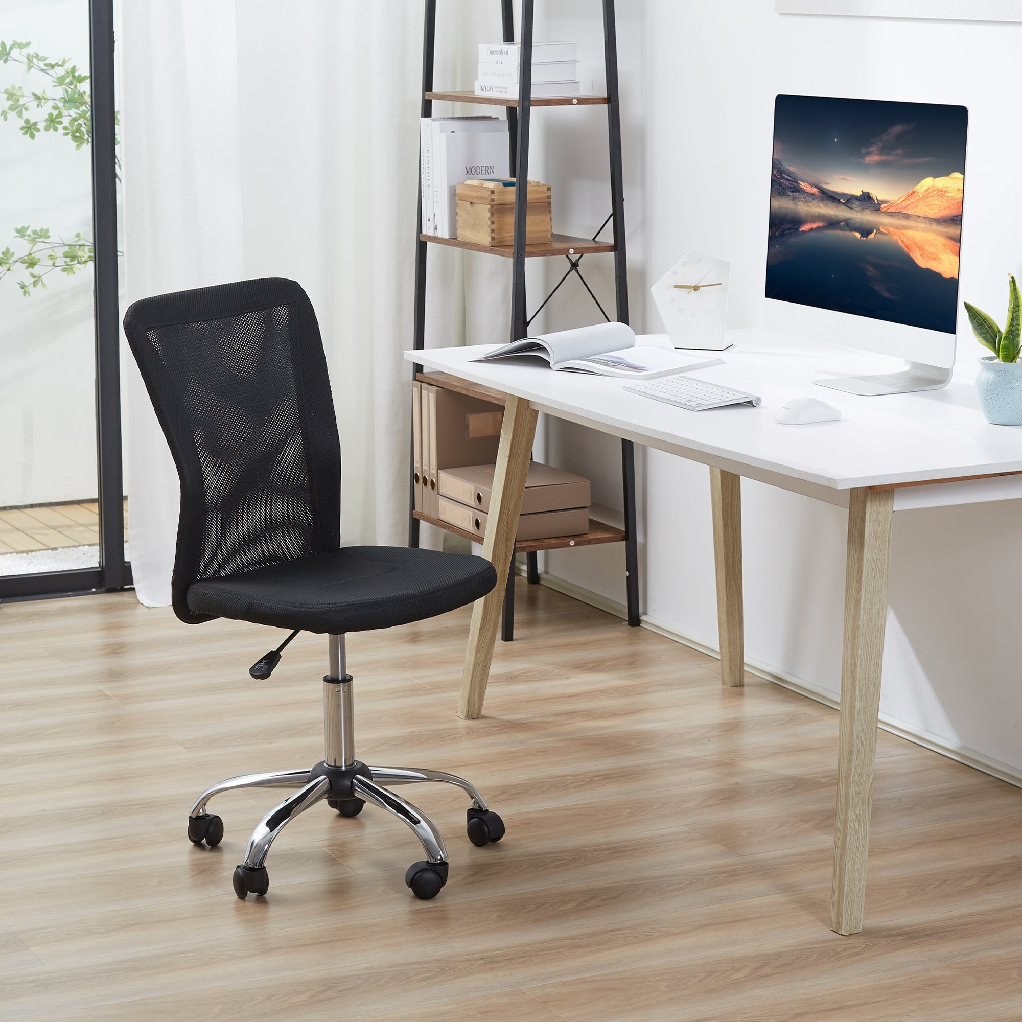 Vinsetto Office Chair, Ergonomic & Height-Adjustable, Black