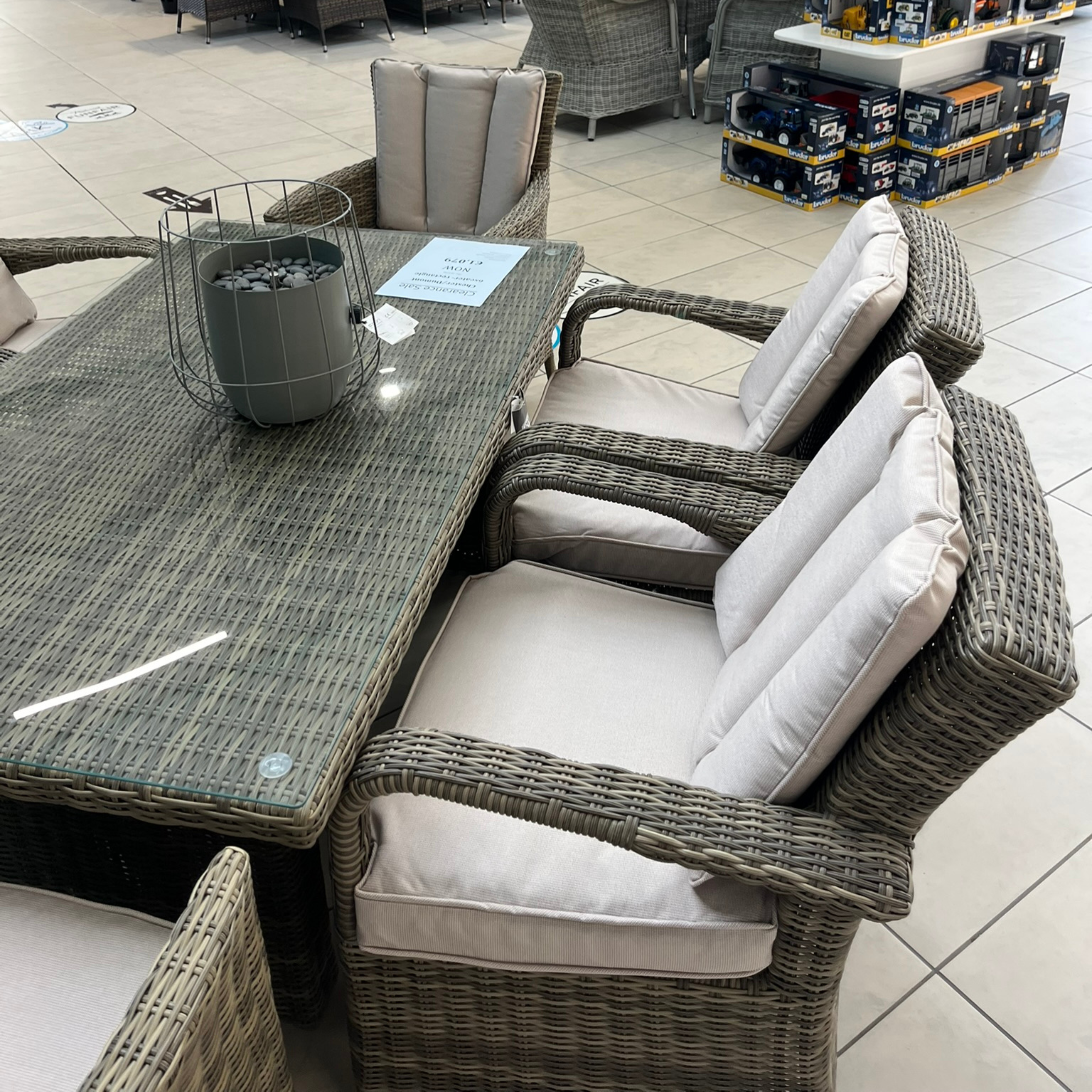 Chester/Dumont 6-Seater Rectangular Dining Set - Clearance