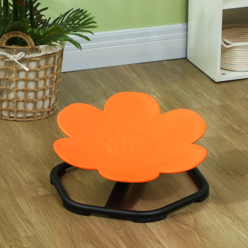 AIYAPLAY Sensory Children's Chair, Swivel Sensory Balance Training Seat, Plastic Orange