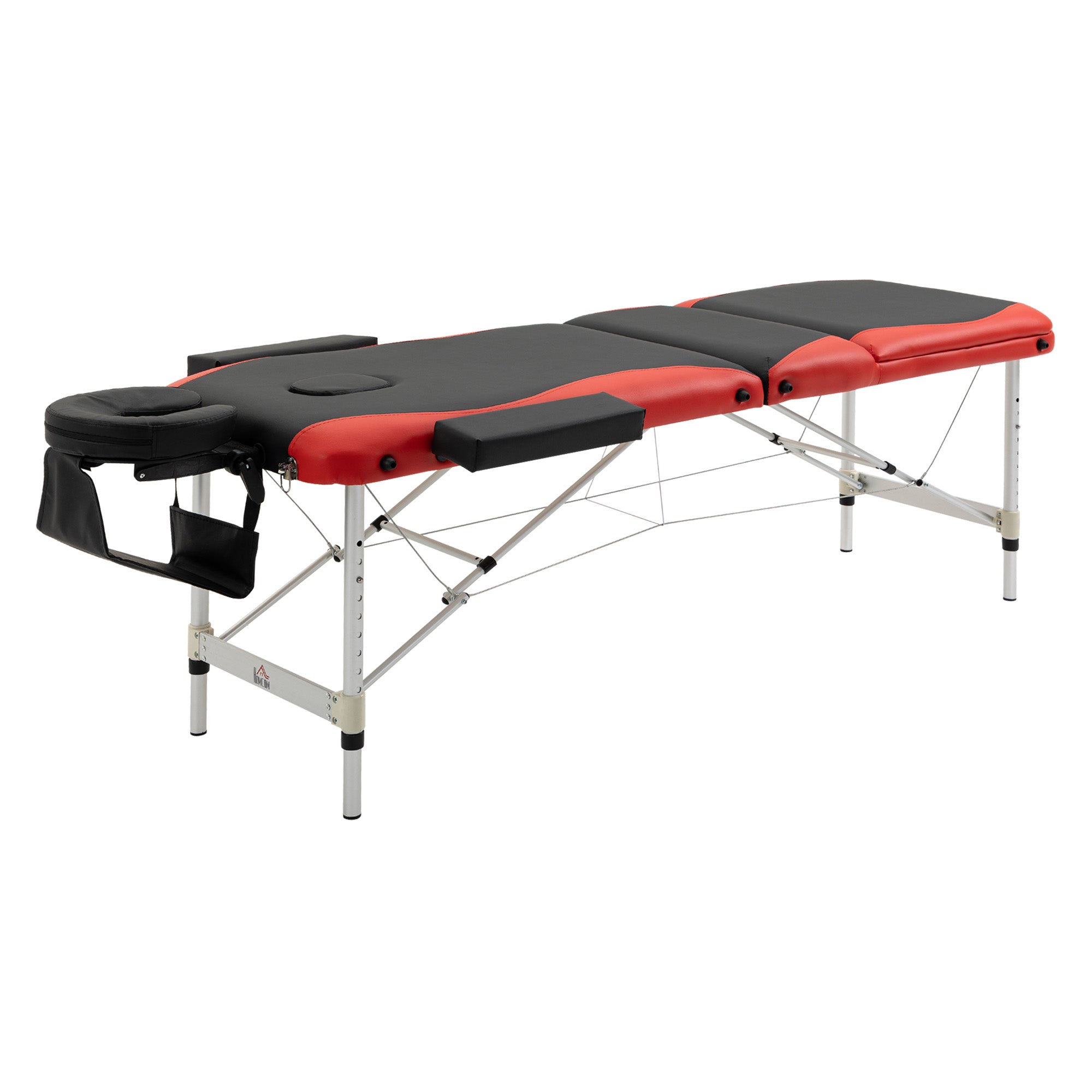 Massage Table Foldable Height-Adjustable 215x60cm Aluminum & Foam