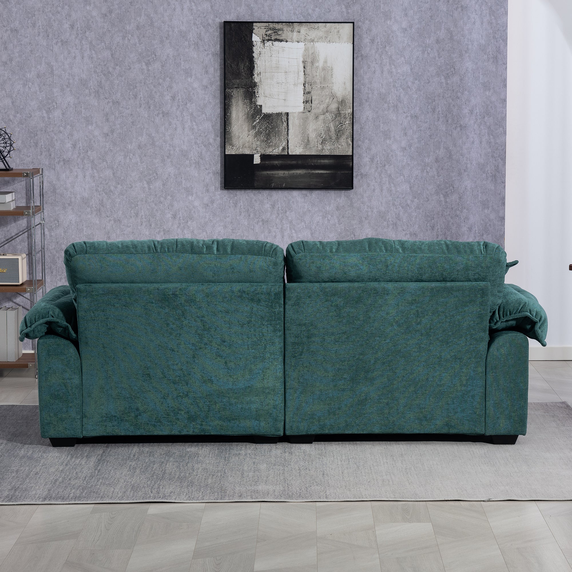 213 cm Deep Two-Seater Sofa with Memory Foam and Pocket Springs, Chenille