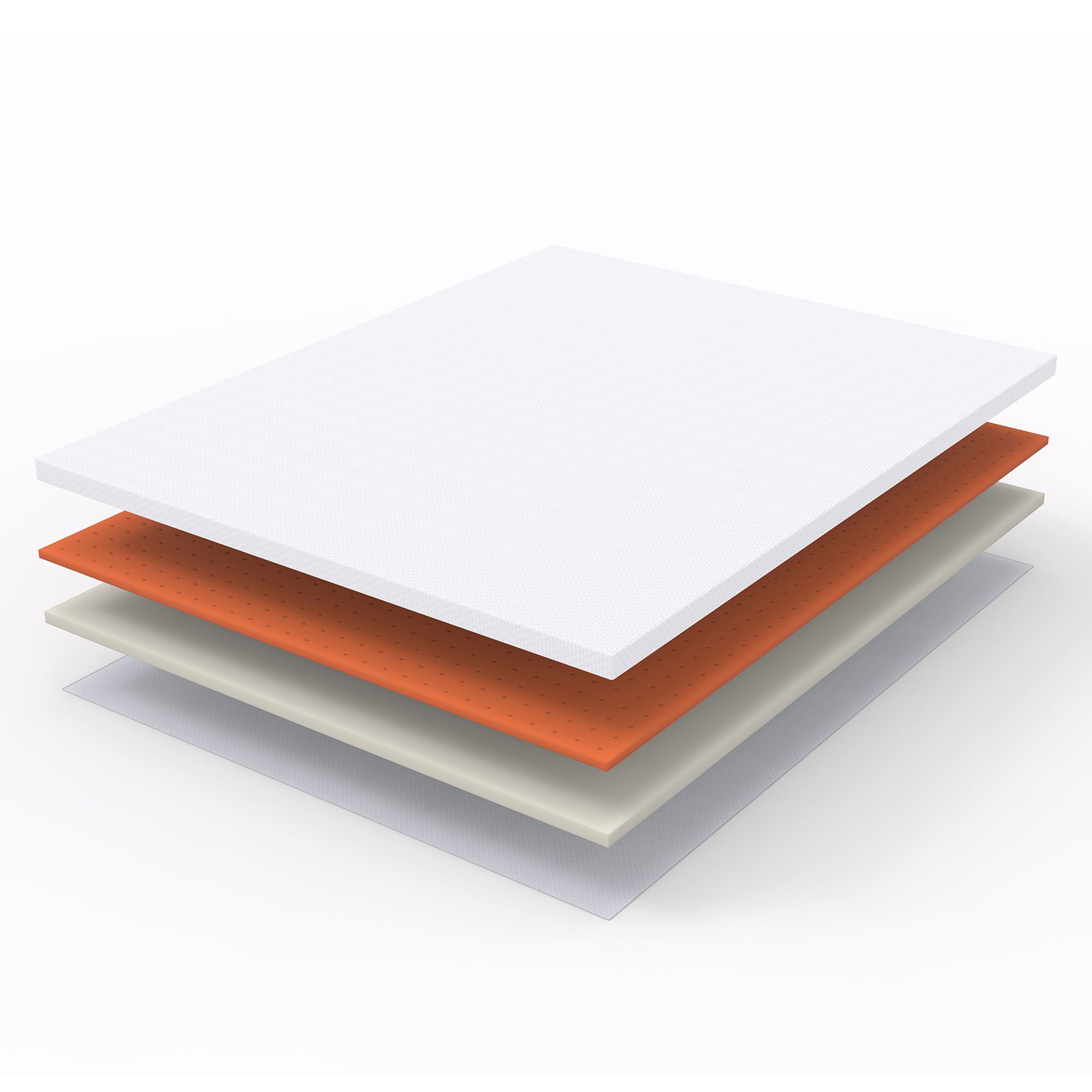 Comfortable Mattress H3 Medium Strength Oeko Tex Certified 120x200cm White