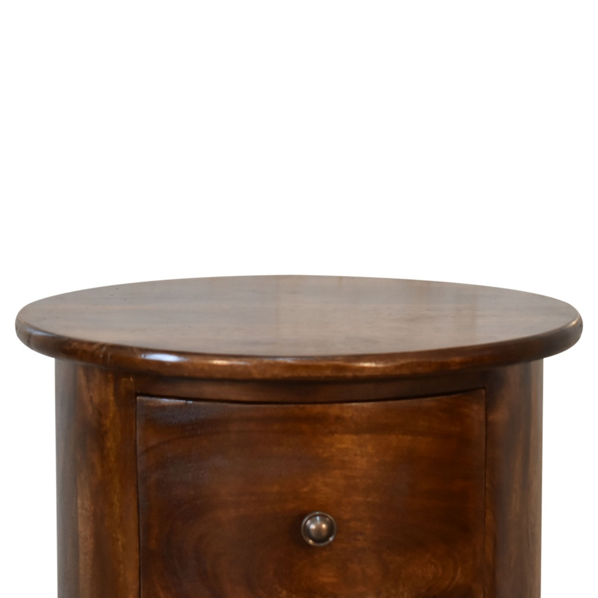 Darcy Bedside, 1 Drawer, Solid Wood Dark Brown
