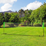 SPORTNOW Badminton Set, Adjustable Net, Shuttlecocks, 4 Rackets, with Carrying Bag, for Indoor and Outdoor