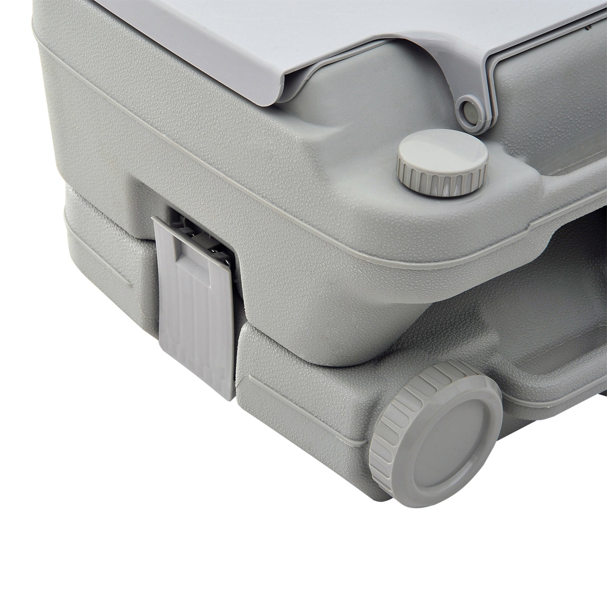 Camping Toilet Foldable Dry Composting 200kg Capacity, Grey