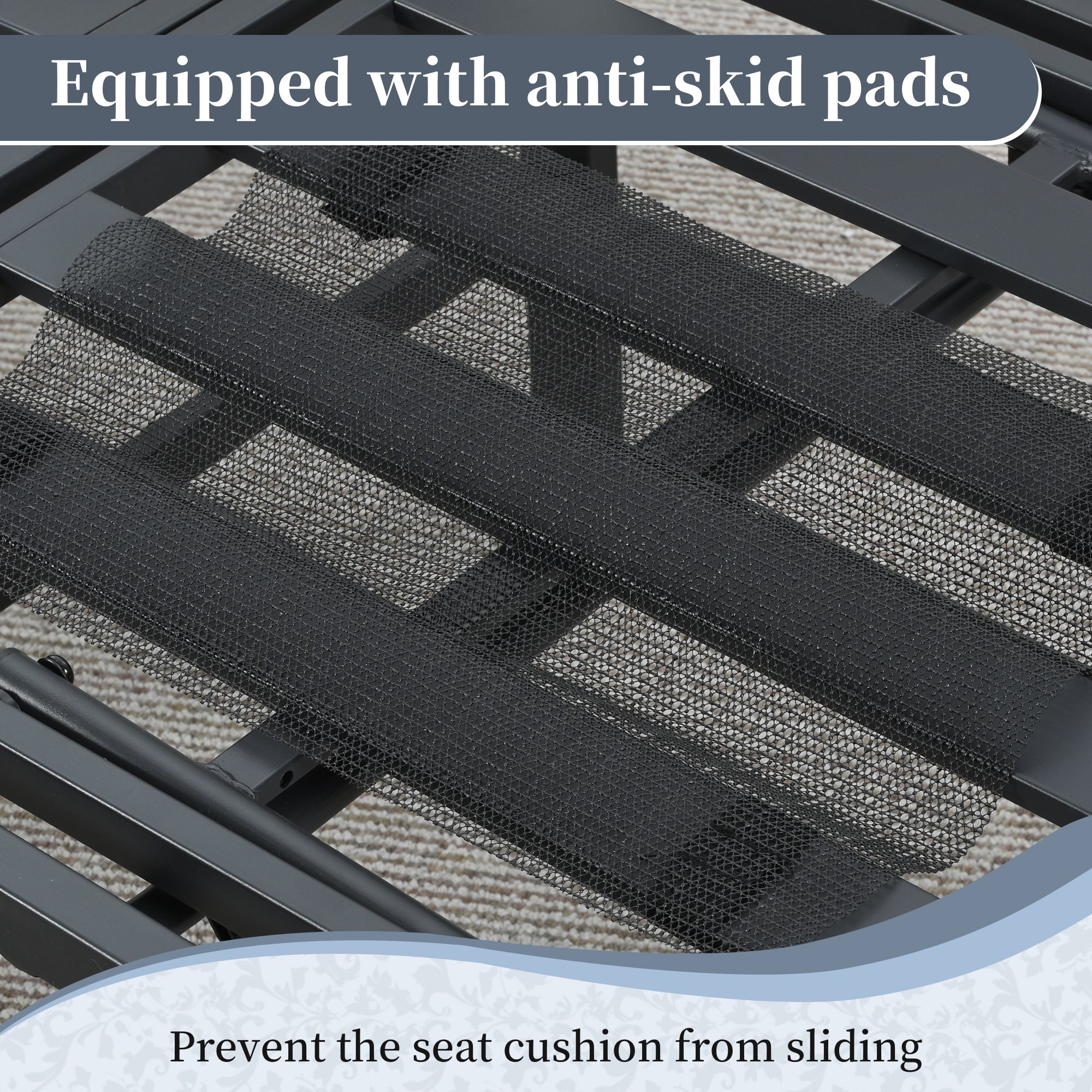 Garden Furniture Set, 3-Seater Outdoor Sofa with Reclining Function and Table, Grey