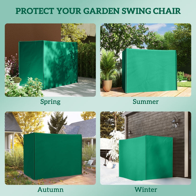 Three-Seater Swing Chair Protective Cover, 220 x 125cm, Green