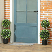 Artificial Plants, UV-resistant, 70 cm, Green, Set of 2