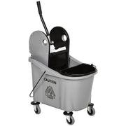 Cleaning Cart with Wringing Device, 36 Liters, Grey