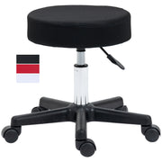 Hydraulic Swivel Salon Spa Stool, Adjustable Height Massage Tattoo with 3 Changeable Covers, Black