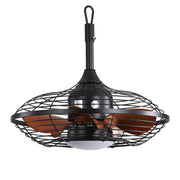 20-inch Ceiling Fan, 18W LED 3-Color, 5 Blade, DC Motor, ABS