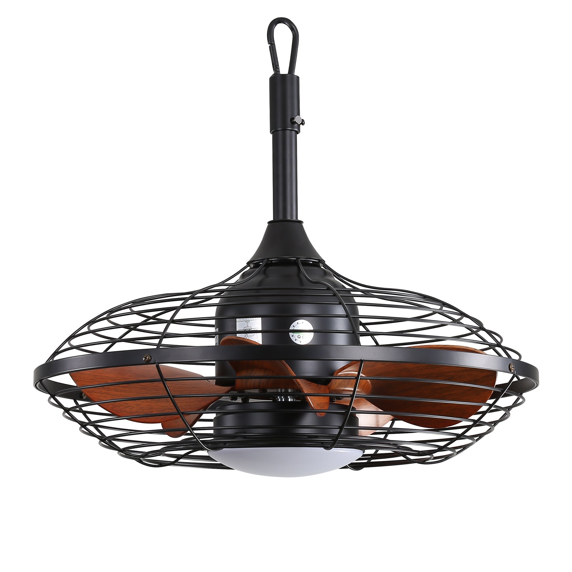 20-inch Ceiling Fan, 18W LED 3-Color, 5 Blade, DC Motor, ABS