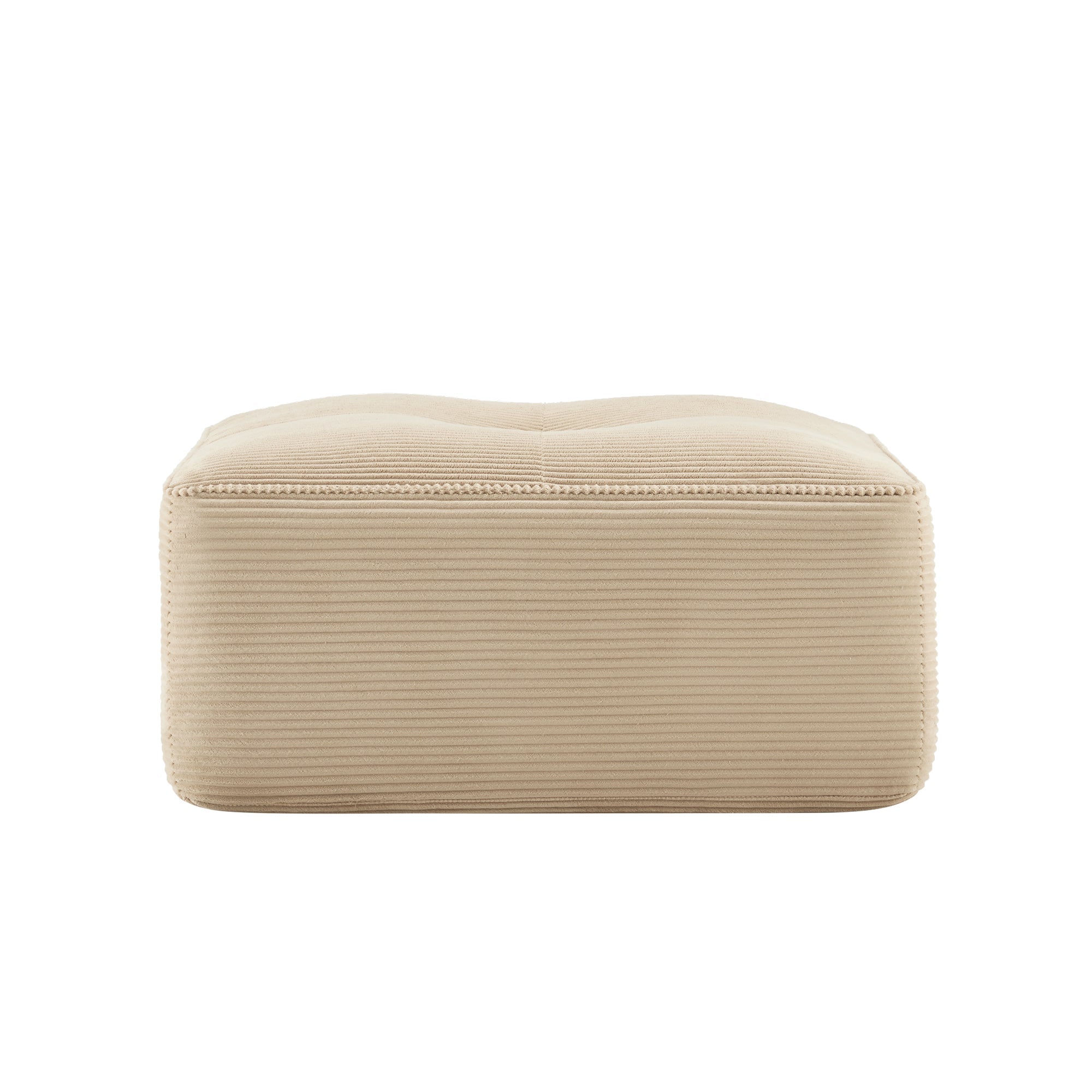 Cordelia Ottoman Corduroy Beige