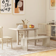 Four-Seater Drop Leaf Dining Table Expanding, Wood Effect