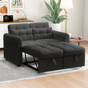 Loveseat Sofa 3-in-1 Pull-out Adjustable Backrest USB Modern Design