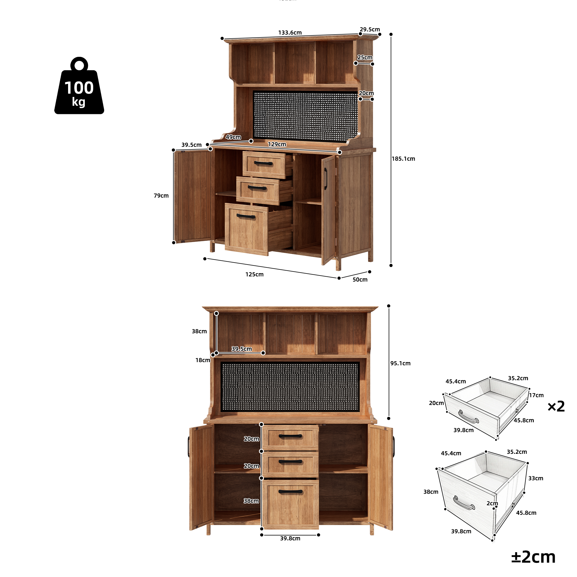 Single pink bed with storage