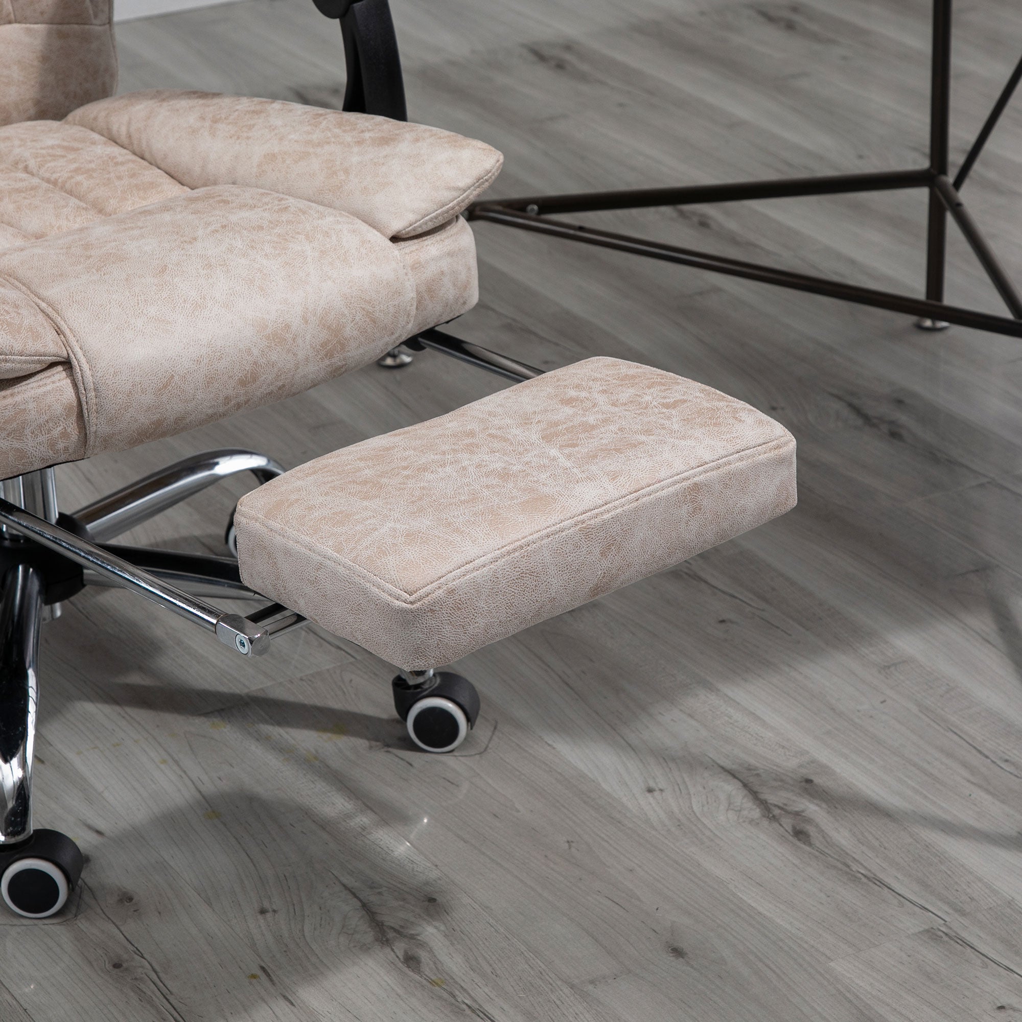 Vinsetto Office Chair Swivel Reclining Footrest Height Adjustable Microfiber