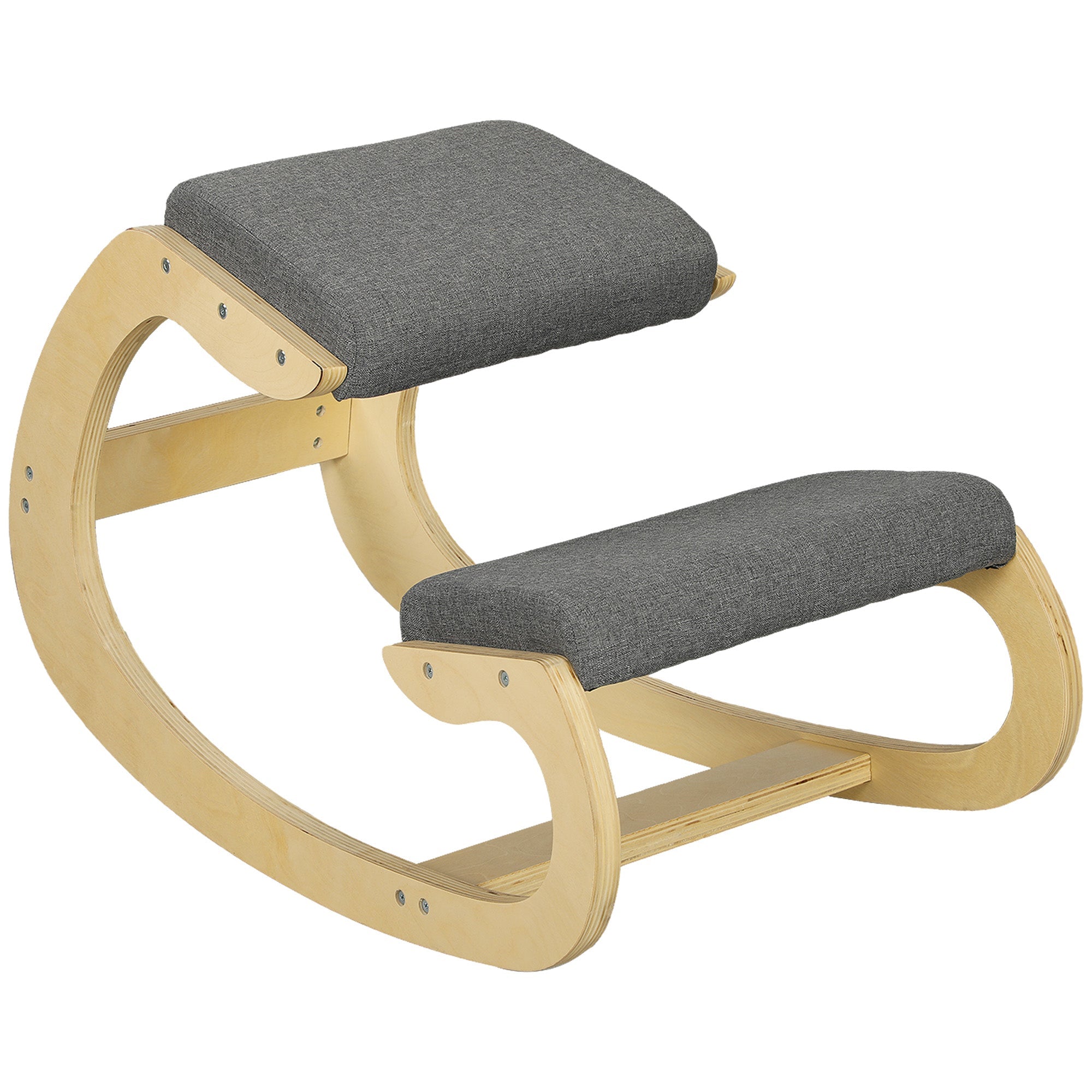 Ergonomischer Kniestuhl, Schaukel-Kniestuhl Posture Grau