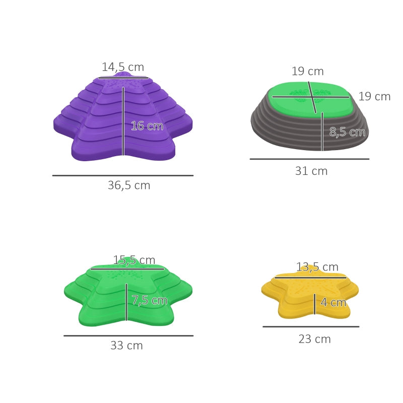ZONEKIZ River Stones, Balance Stepping Stacking Game, Non-Slip, up to 80 kg