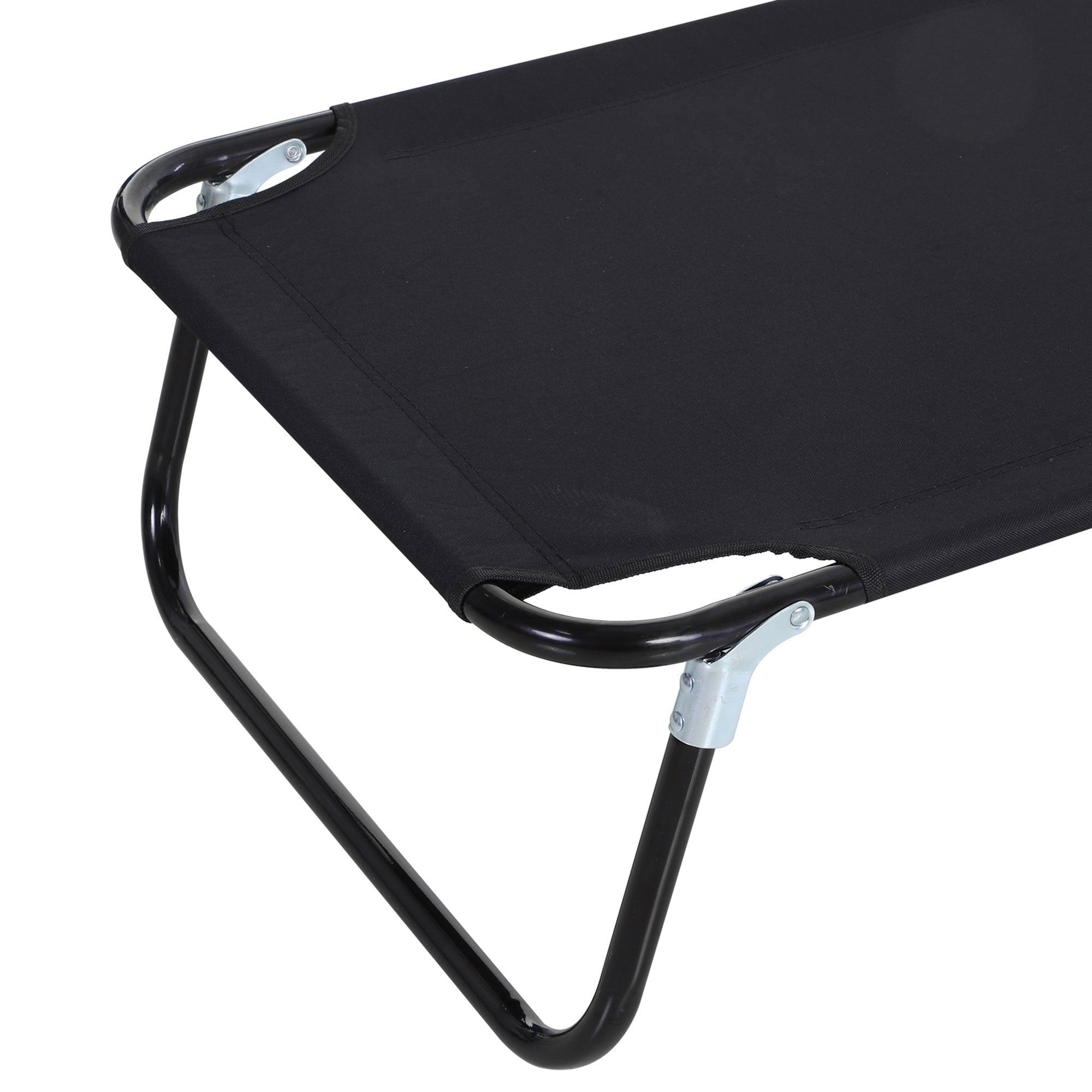 Sun Lounger Adjustable Backrest, Deck Chair, Camping, Garden/Balcony 188x56x28cm