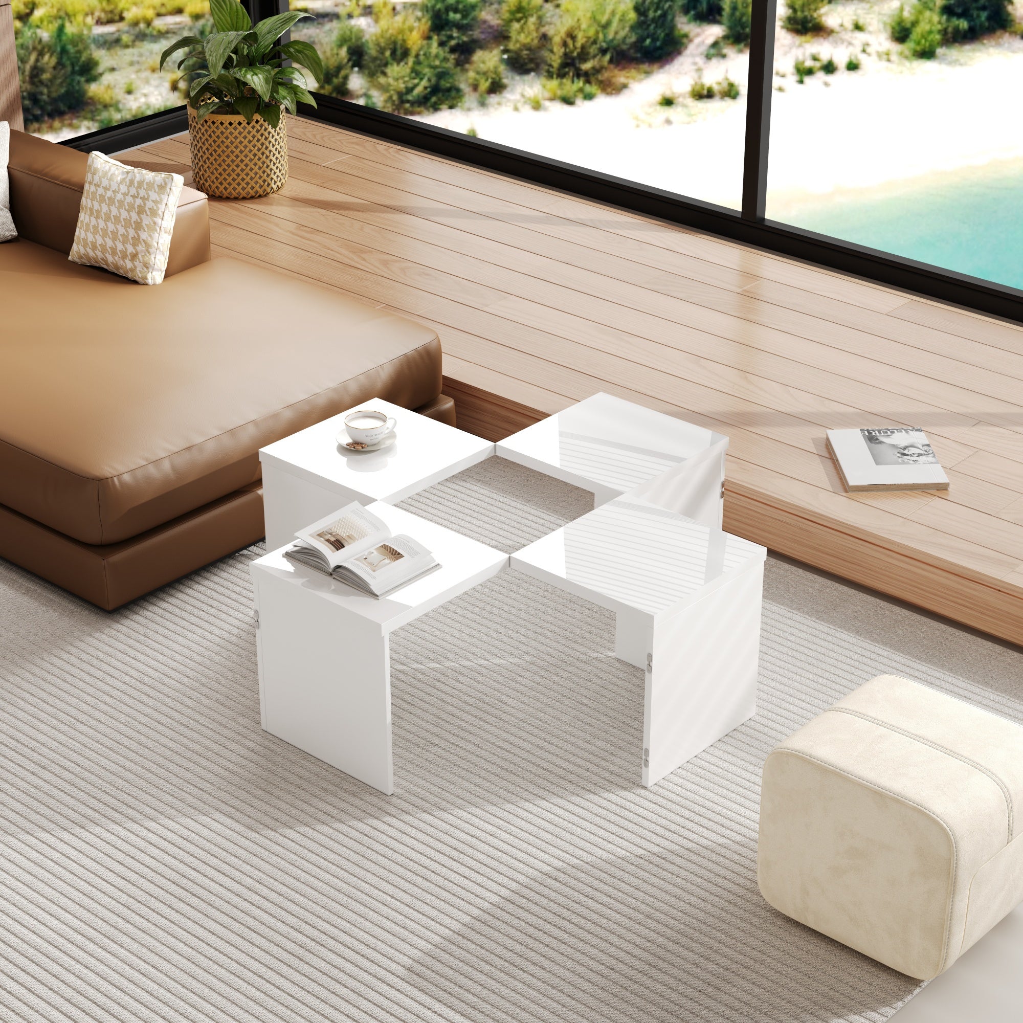 Coffee Table, DIY High Gloss Free Combination