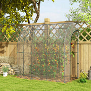 Walk-In Lean To Greenhouse 214cm x 118cm Clear