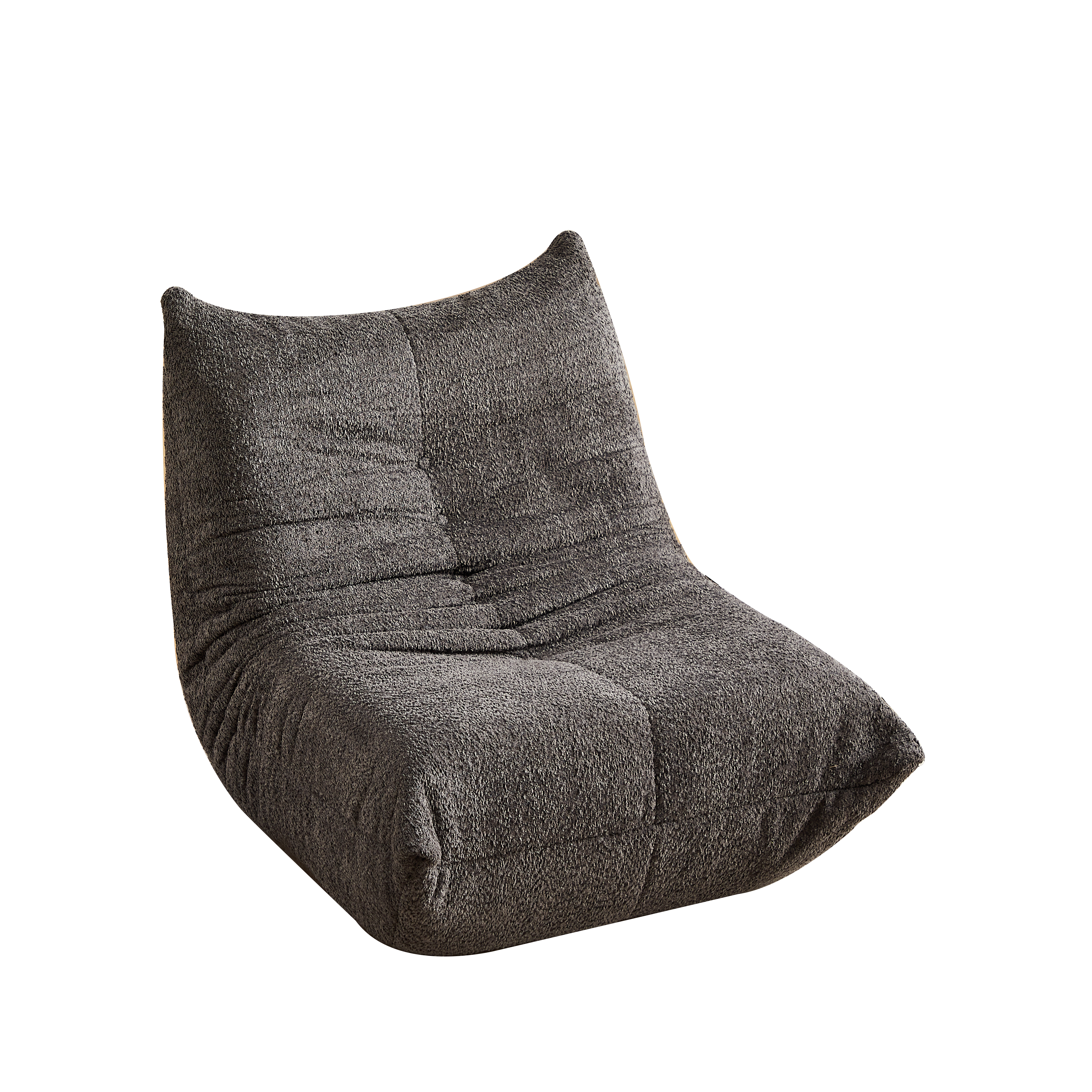 Togo Style Floor Lounge Chair Memory Foam - Chenille
