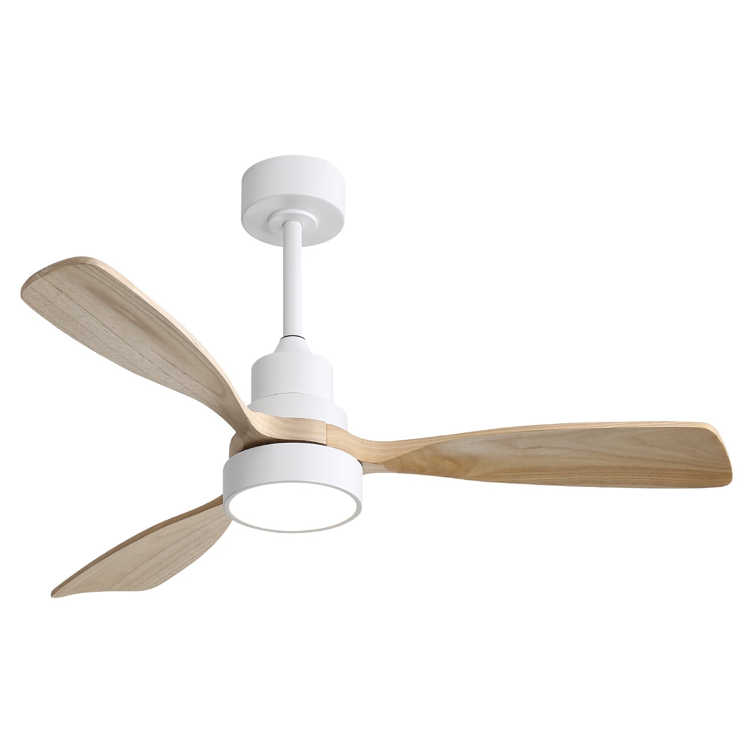 Ceiling Fan with Light 48 Inch LED Dimmable 3 Color Reversible Timer