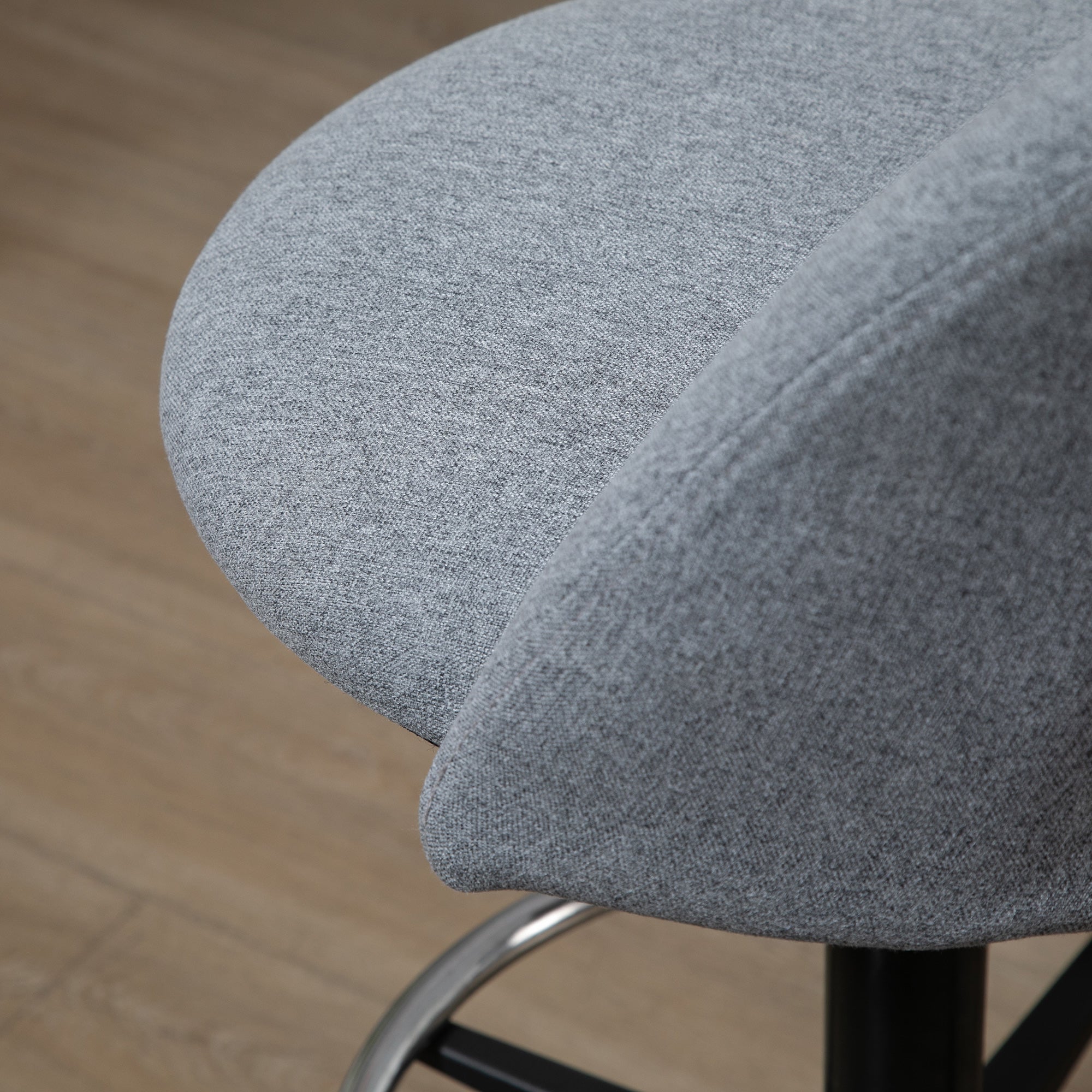 Ergonomic Drafting Chair Adjustable Height 360° Swivel Grey
