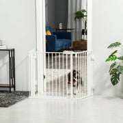 Hundebarriere, konfigurierbar, faltbar, mit automatischer Tür, Metall