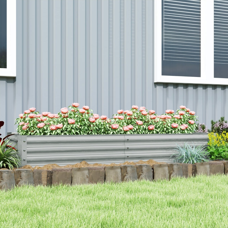 Raised Bed, Weather-Resistant Cold Frame Garden Planter, Steel