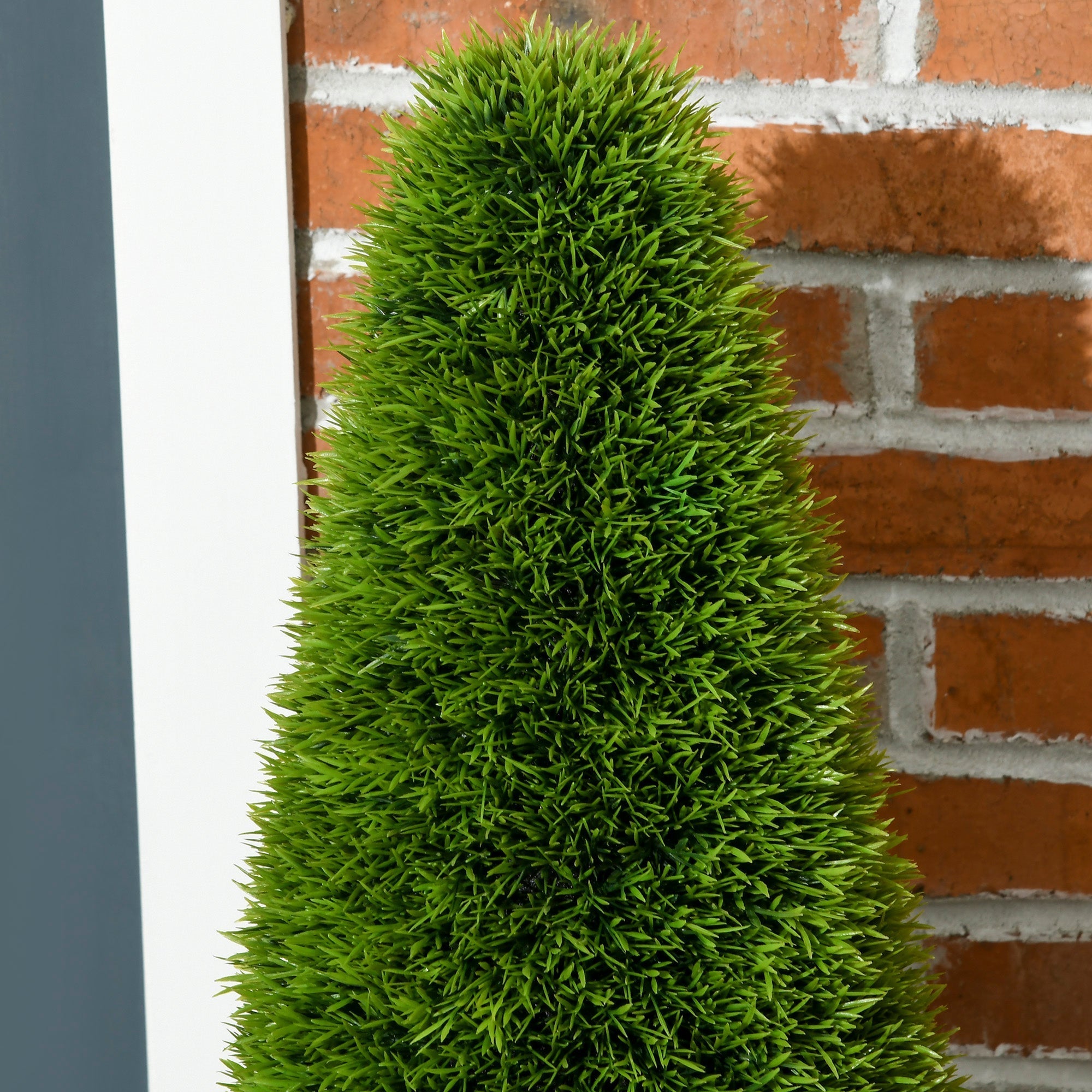 Artificial Cypress Plant Set of 2, 90cm Houseplant with Pot & Moss, Indoor/Outdoor Decor