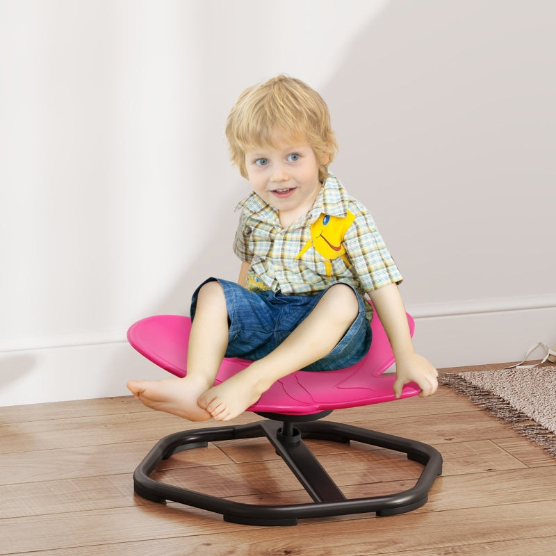Sensory Swivel Chair for Children Butterfly Shape Balance Coordination Pink