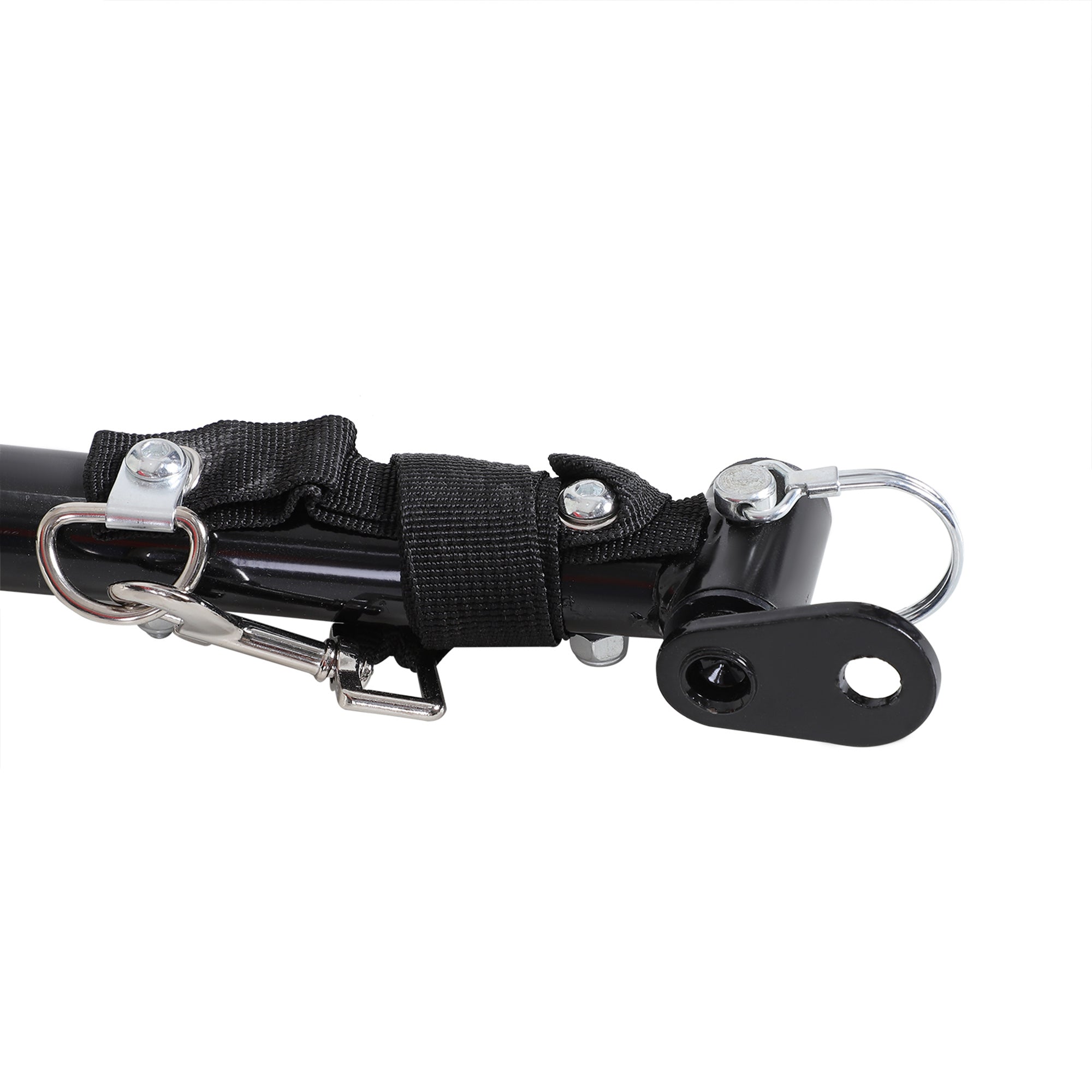 Cargo trailer transport trailer 2-wheel bike, robust & versatile, black red