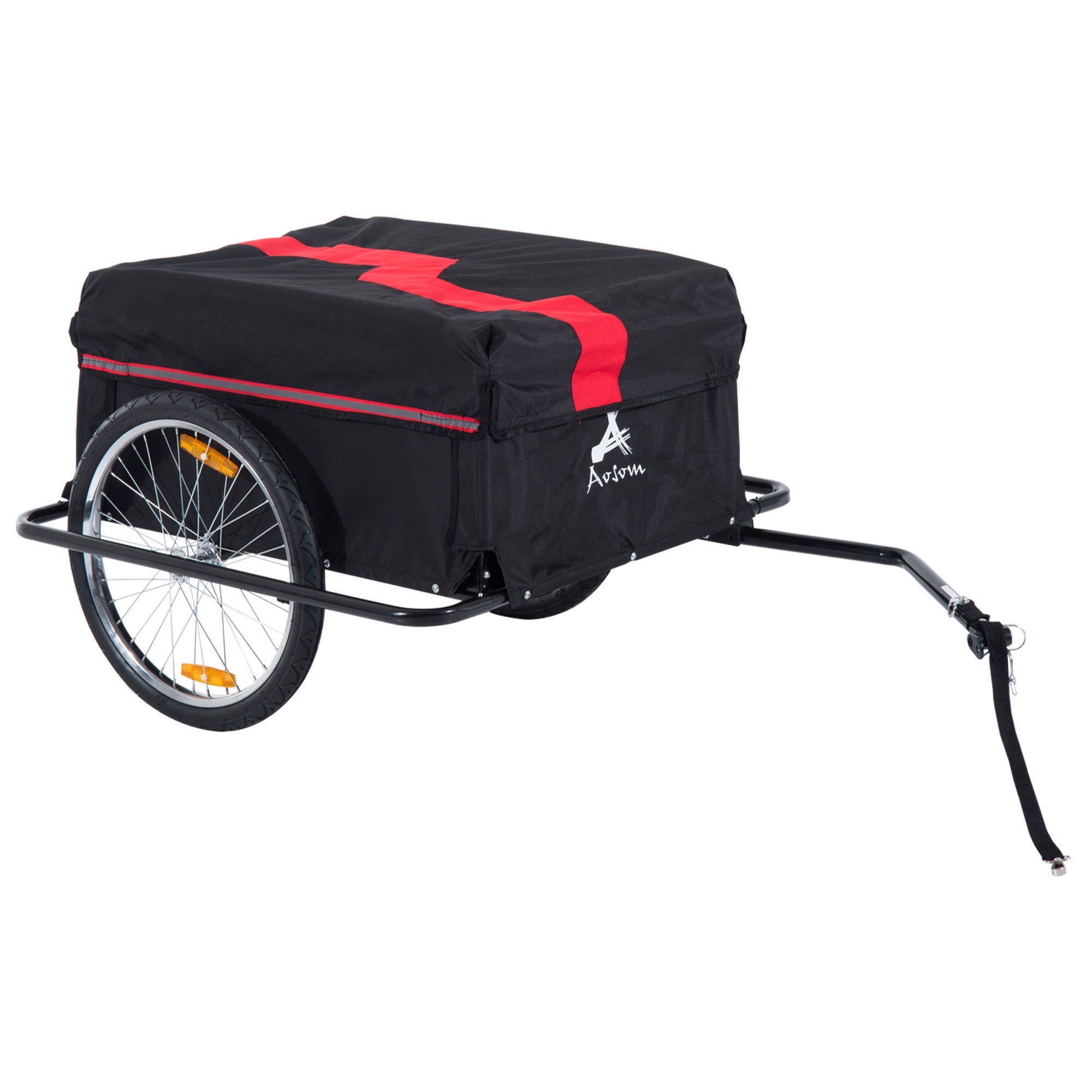 Cargo Trailer for Bicycles, Transport, Black