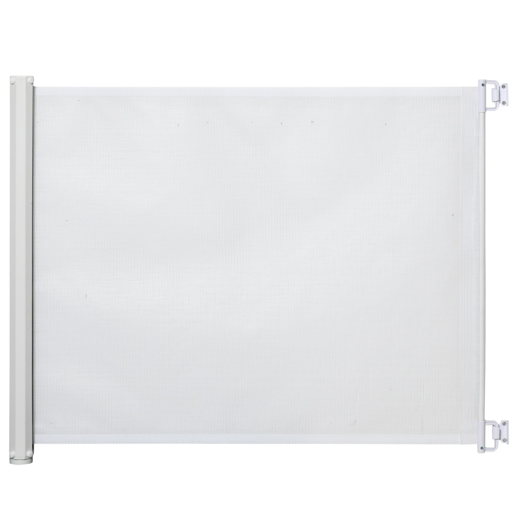 Stair Gate Extendable Door Safety Partition White PVC