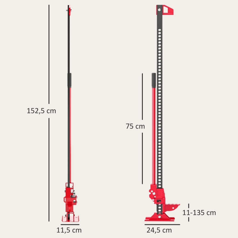 Farm Jack Wagenheber, 135 cm 3000 kg Tragkraft, Stahl