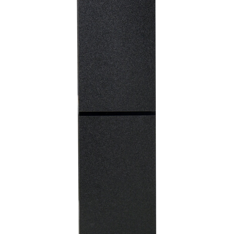 8-Tier Freestanding Bookcase, Melamine Surface Grid Stand, Black