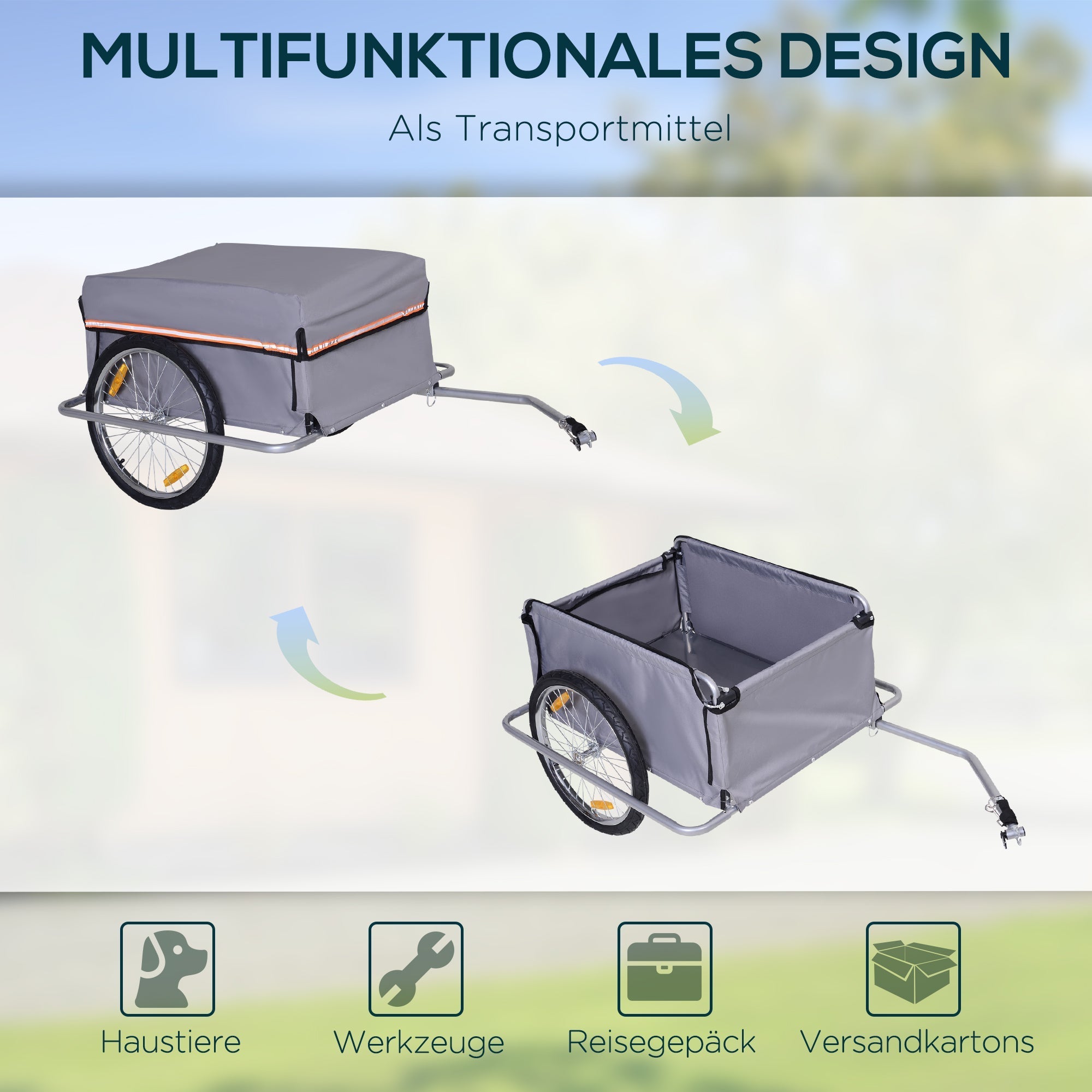 Cargo Trailer Transport Trailer for Bicycles