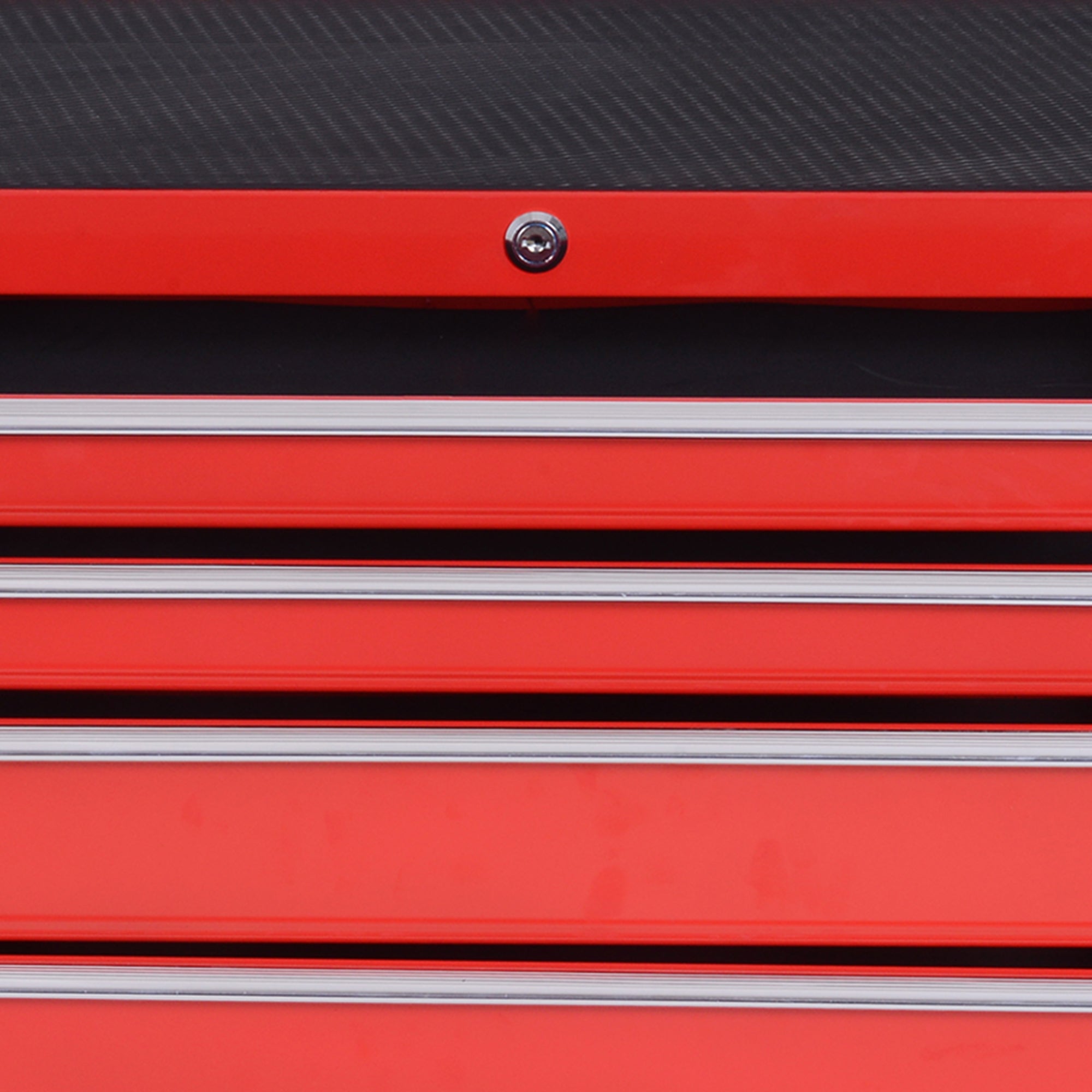 DURHAND Workshop Trolley, 7 Drawers, Lockable, 150 kg, Steel Red