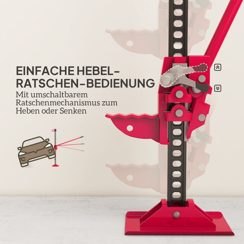 Farm Jack Wagenheber, 135 cm 3000 kg Tragkraft, Stahl