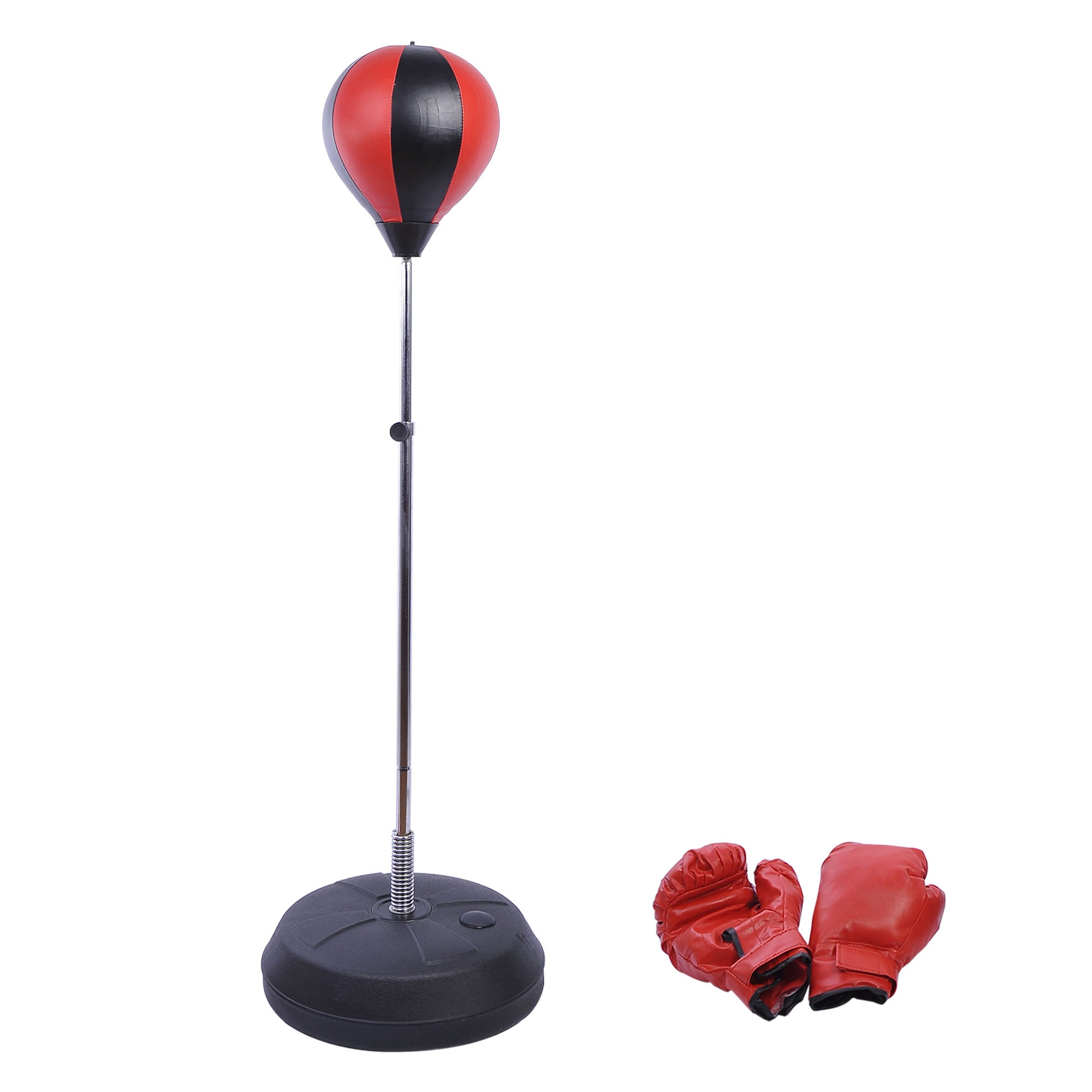 Punching Ball Set, Adjustable Stand, Gloves, Pump